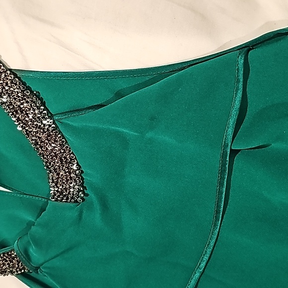Robert Rodriguez Green Silk Beaded Top 2 - Picture 5 of 12